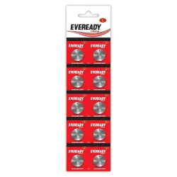 Eveready Ultima Alkaline Coin Battery 1.5V, LR44, Pack of 10
