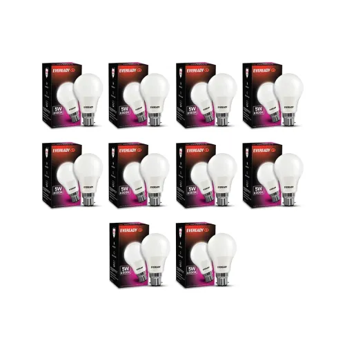 Image of Eveready 5WPK10 Base B22 5-Watt LED Bulb (Cool Day Light) - Pack of 10