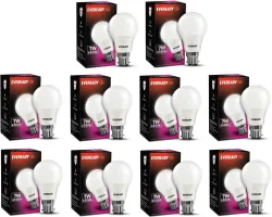 EVEREADY 7 W Basic Standard B22 LED Bulb  (White, Pack of 10)
