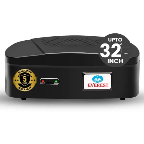 Image of Everest ENT 30-N Voltage Stabilizer for TV, 90-290V, Black