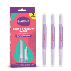 Evereve Face & Eyebrow Razor for Women (Pack of 3)