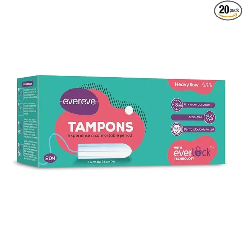 Image of Evereve Tampons, For Heavy Menstrual flow, 20 pcs, Super absorption