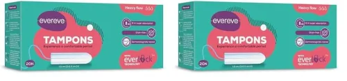 Image of Evereve Tampons, For Heavy Menstrual flow, 20 pcs(Pack of 2)
