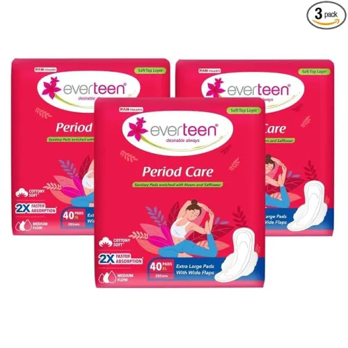 Image of everteen sanitary pads XL 40 for Women, Enriched
