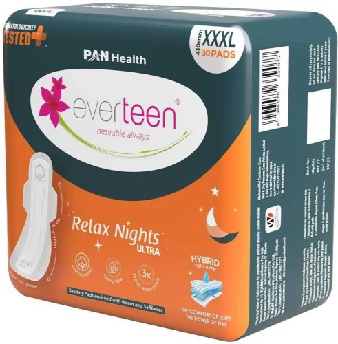 Image of Everteen XXXL Ultra-Thin Overnight Sanitary Pads (30-Pack)