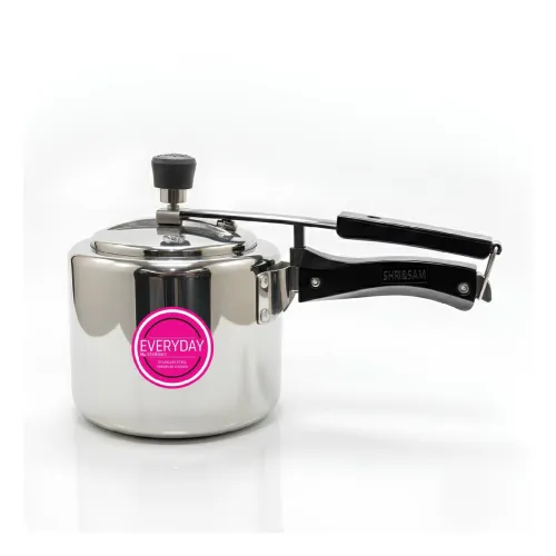 Image of Everyday Stainless Steel Pressure Cooker 3 Litre Gas and Induction Compatible