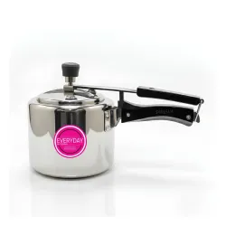 Everyday Stainless Steel Pressure Cooker 3 Litre Gas and Induction Compatible