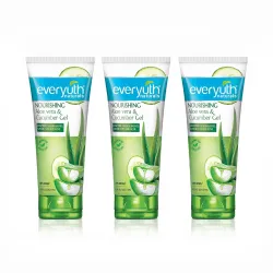 Everyuth Naturals Nourishing Aloe Vera & Cucumber Gel| Protects from Acne, Cuts & Rashes|Refreshing & Soothing Care|Para