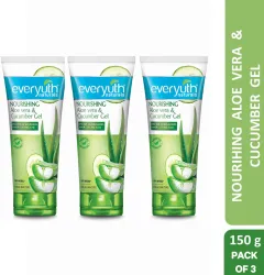 Everyuth Naturals Nourishing Aloe Vera and Cucumber Gel Protects from Acne, Cuts and Rashes Face Wash (450 g)