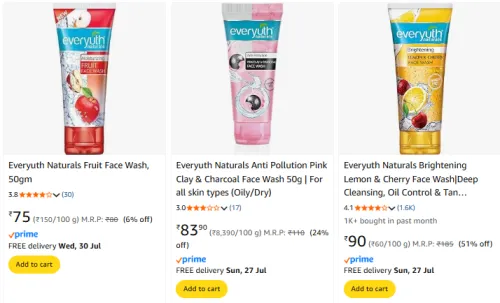 Image of Everyuth Beauty Products Starting ₹75