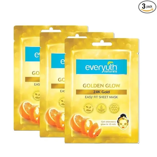 Image of Everyuth Naturals 24K Gold Sheet Mask 3Pcs