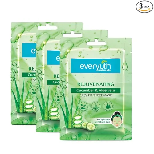 Image of Everyuth Naturals Aloe Vera Sheet Mask Pack of 3