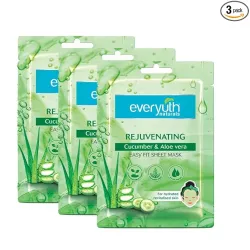 Everyuth Naturals Aloe Vera Sheet Mask Pack of 3