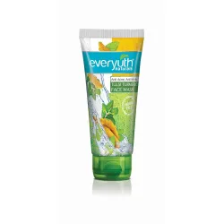 Everyuth Naturals Anti Acne, Anti Marks Tulsi Turmeric Face Wash | Gentle Exfoliation & Blemish Control| Paraben free | 
