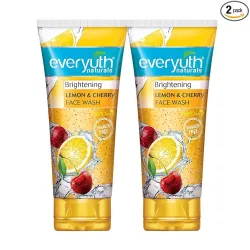 Everyuth Naturals Brightening Lemon&Cherry Face Wash 150 G (Pack Of 2)