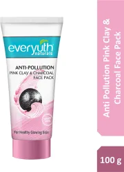 Everyuth Naturals Anti Pollution Pink Clay & Charcoal Face Pack (100 g) 