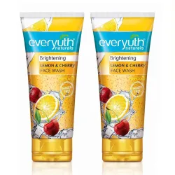 Everyuth Naturals Brightening Lemon & Cherry Deep Cleansing, Oil Control & Tan Reduction Face Wash (300 g)