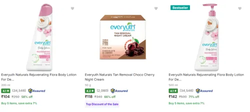 Image of Everyuth Naturals Moisturizer upto 71% Discount