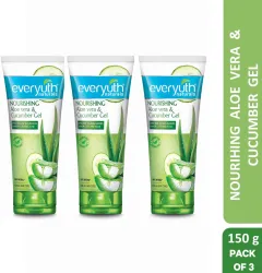 Everyuth Naturals Nourishing Aloe Vera and Cucumber Gel Protects from Acne, Cuts and Rashes Face Wash (450 g)