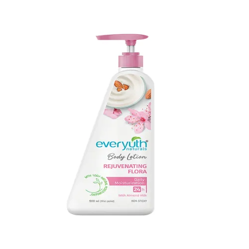 Image of everyuth Naturals Rejuvenating Flora Daily Moisturization Non Sticky Body Lotion - 500ml