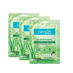 Everyuth Naturals Rejuvenating Sheet Mask Pack of 3