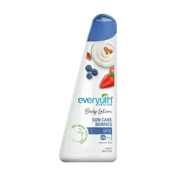 Everyuth Naturals Sun Care Berries Body Lotion 200ml for men & women | 24Hr Hydration | Deep Moisture Care for Dry Skin 