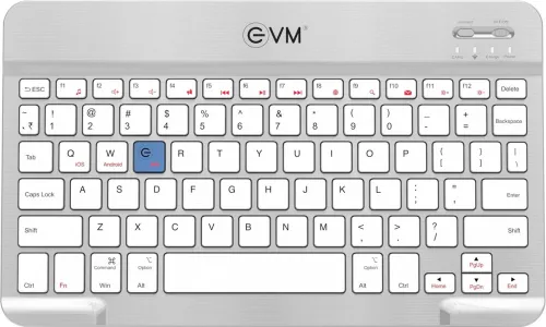 Image of EVM EnEdge WLKM Bluetooth Standard Multi-device Keyboard Compatible with Desktop, Laptop, Mac Compact, Wireless, Portabl