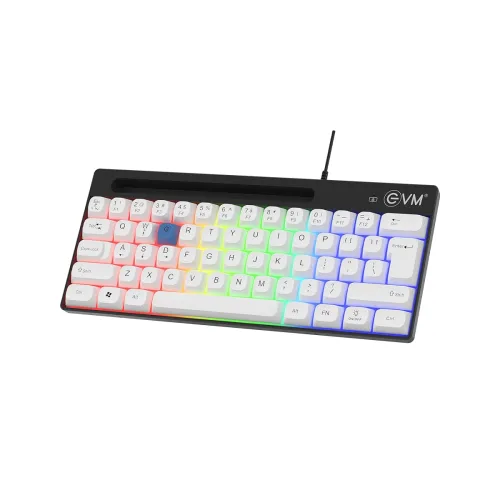 Image of EVM EnHype Wired Keyboard 62 Keys Rainbow LED Backlit19 Anti-Ghosting Keys