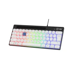 EVM EnHype Wired Keyboard 62 Keys Rainbow LED Backlit19 Anti-Ghosting Keys