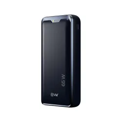 EVM Enlap Pro 30000mAh Laptop Power Bank | 65W PD Fast Charging | USB C Type-C Input Output | Dual Output for Laptop & Mobile | Portable Travel Charger | 2 Year Warranty (P0402-Misty Black)