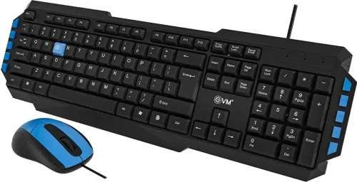 Image of EVM WDKM-414 Wired USB Standard Multi-device Keyboard Compatible with Desktop