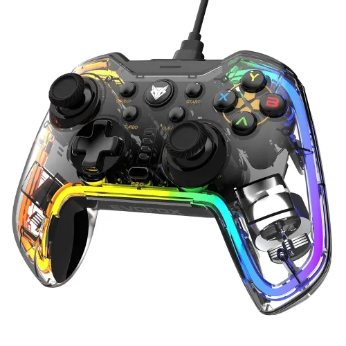 Image of EvoFox Elite X RGB Wired Gaming Controller for PC with 2 Programmable Macro Back Buttons