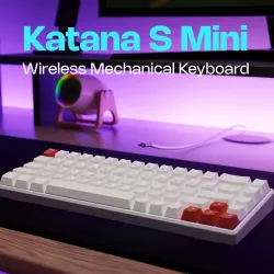 EVOFOX EVOFOX Katana S Mini Rechargeable Mechanical Tri-Mode (3xBT, 2.4GHz & Wired) Wireless Tenkeyless Gaming Keyboard