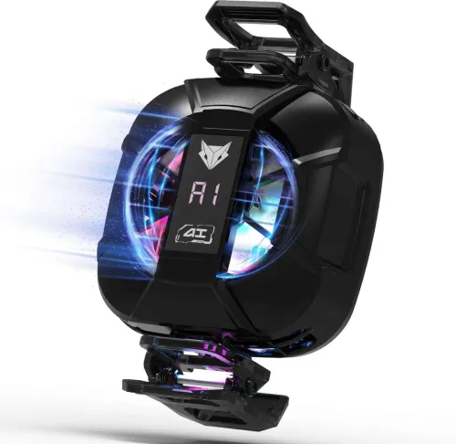 Image of EVOFOX Hailstone AI RGB MagSafe Mobile Cooler | Real-Time Display | Gaming Kit