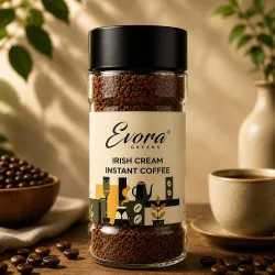 EVORA Greens Smart Irish Cream Instant Coffee Powder 100gm