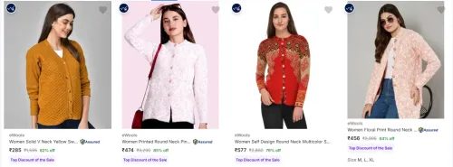 Image of eWools Women's Sweaters at minimum 76% Discount