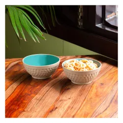 ExclusiveLane Ceramic Serving Bowl (350ml. Set2)