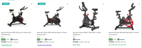 Image of Exercise Bikes upto 72% Discount