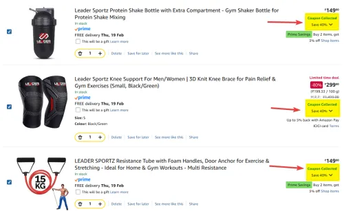 Image of Exercise & Fitness Product @ Apply 40% Coupon