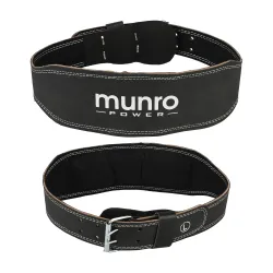 MUNRO Power Max Weight Lifting Belt PVC for Men and Women (Size Large), Fitness Belts For Deadlift, Powerlifting, Exercise Workout & Back Support