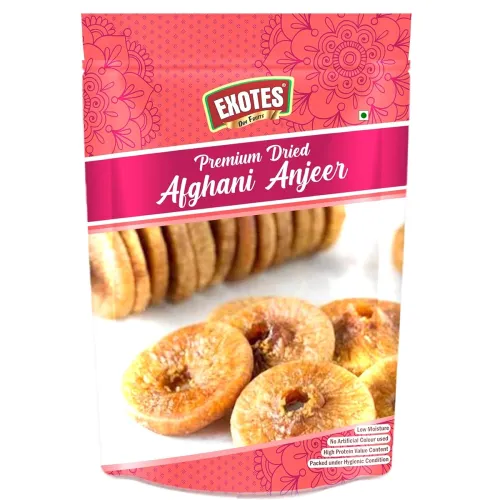 Image of Exotes Dried Anjeer 250 Grams - Dried Figs | Rich Source of Calcium and Iron for Strong Bones and Energy | Packed with E