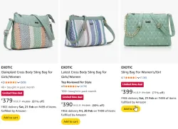 EXOTIC Women sling Bag Upto 70% Discount