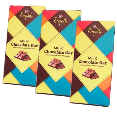 Image of Expelite Premium Milk Chocolate Bar Combo | 35 Grams Each (Pack of 3) |