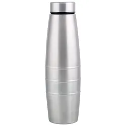 Expresso Stainless Steel Single Wall Fridge Water Bottle for Office, Gym and Multipurpose (1000ml, S.S. MATT), Pack of 1