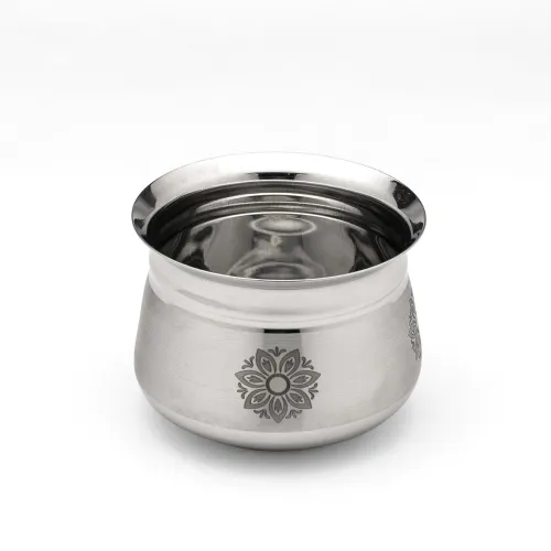 Image of Expresso Stainless Steel Laser Kanchi Dahi Handi
