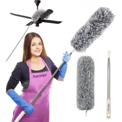 Extendable Fan Cleaning Duster With Long Handle