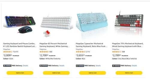Image of Extra 35% Coupon on MageGee Mechanical Keyboard