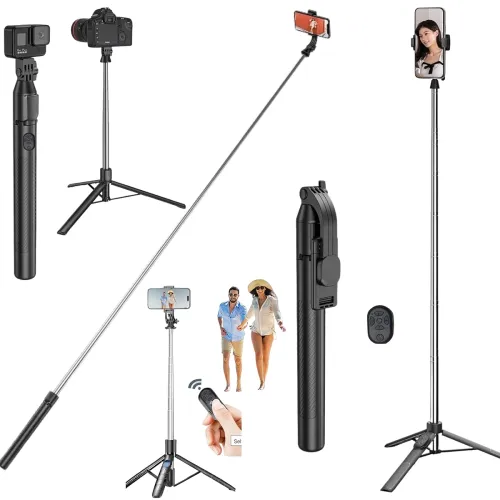 Image of Extra Long Selfie Stick Tripod Stand