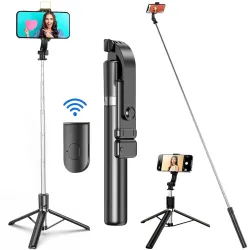 62 inch Extra Long,Selfie Stick with Tripod Stand