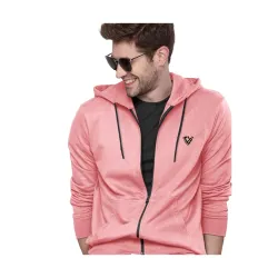 EYEBOGLER Mens Hooded Neck Full Sleeves Regular Fit Solid Jacket
